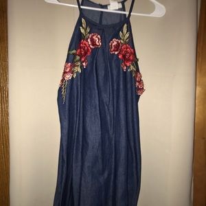 Floral Soft Shell Jean Dress